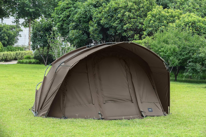 MK-Angelsport 1-2 Personen Karpfenzelt Angelzelt Bivvy Fort Knox 2.0 Anglerzelt - 160cm hohe Innenka
