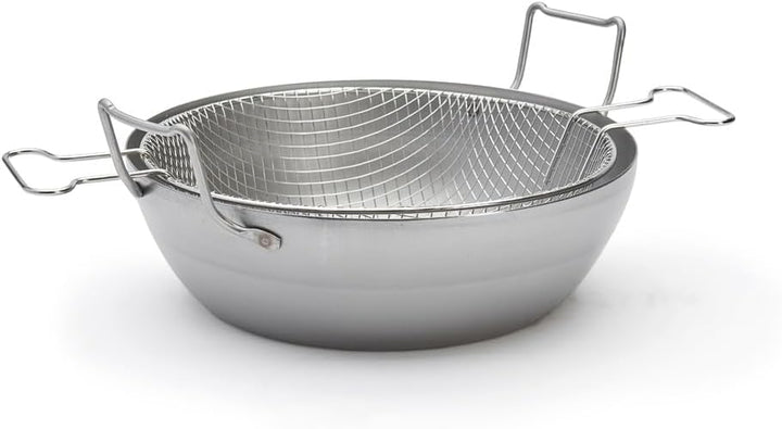 DeBuyer Fritiertopf, Edelstahl, Silber, 32 cm, 27.9 x 20.1 x 10.9 cm, 27.9 x 20.1 x 10.9 cm