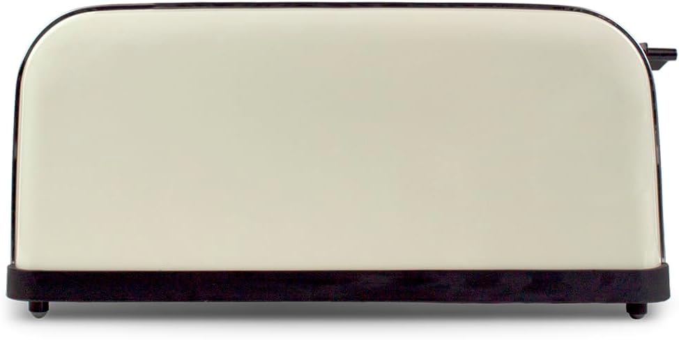 PRIXTON Bianca PRO Toaster | 2 grosse Fächer für 4 Scheiben, 7 Röststufen, Leistung 1500W, Edelstahl