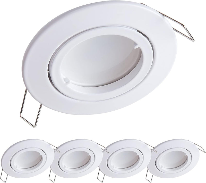 YanFeiYit 5x Premium Ultra Flach Led Einbauleuchte | 3W 230V austauschbares Keramik Modul | Dimmbar