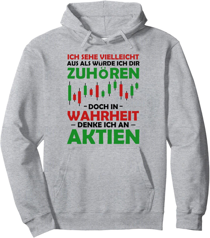 Aktien Kurs Chart Händler Börse Aktionär Krypto Broker Pullover Hoodie