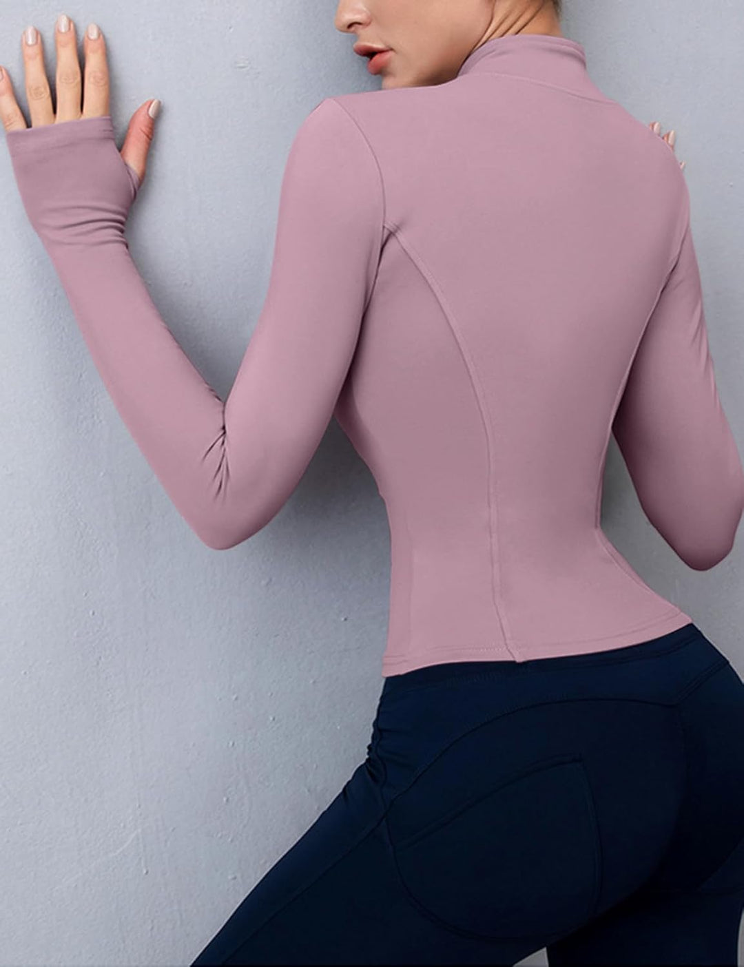 Rapbin Damen Laufjacke Sportjacke Langarm Gym Tops Yoga Fitness Shirt Atmungsaktive Sportjacke Reiss