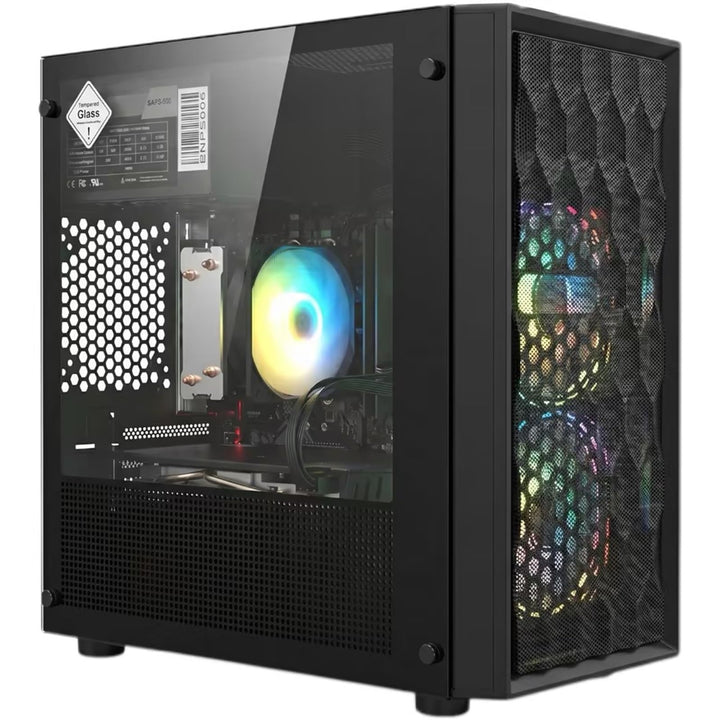 STGsivir Gaming PC, GeForce RTX 3050 6GB GDDR6,Ryzen 5 3400G bis zu 4.2 Ghz,16G DDR4,1TB SSD,WLAN 6,