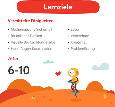 Osmo - Genius Starter Kit - 5 interaktive Lernspiele - Alter 6-10 Jahre - Mathematik, Rechtschreibun