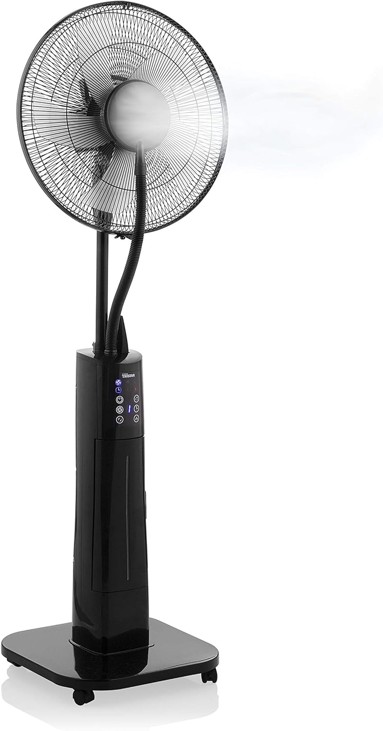 Tristar VE-5884 Nebel Ventilator – 70 W – 40 cm Ø – 2 L Wassertankkapazität– 3 Geschwindigkeitsstufe