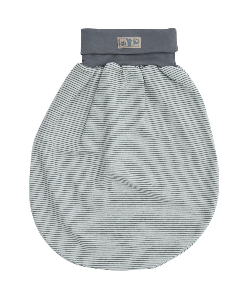 Lilano, Schlafsack/Pucksack mit Nabelbund, Merinowolle (kbT), Seide, 210 g/m² (Hellgrau/Natur), Hell