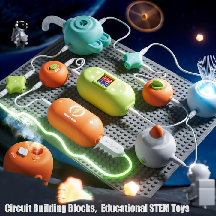 Experimentiermodul für physikalische Schaltkreise, DIY-Kombinationspuzzle für Kinder, elektronischer
