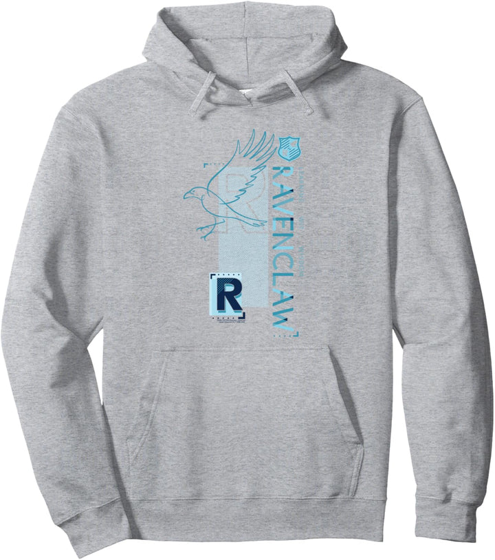 Harry Potter Ravenclaw Pattern Crest Pullover Hoodie