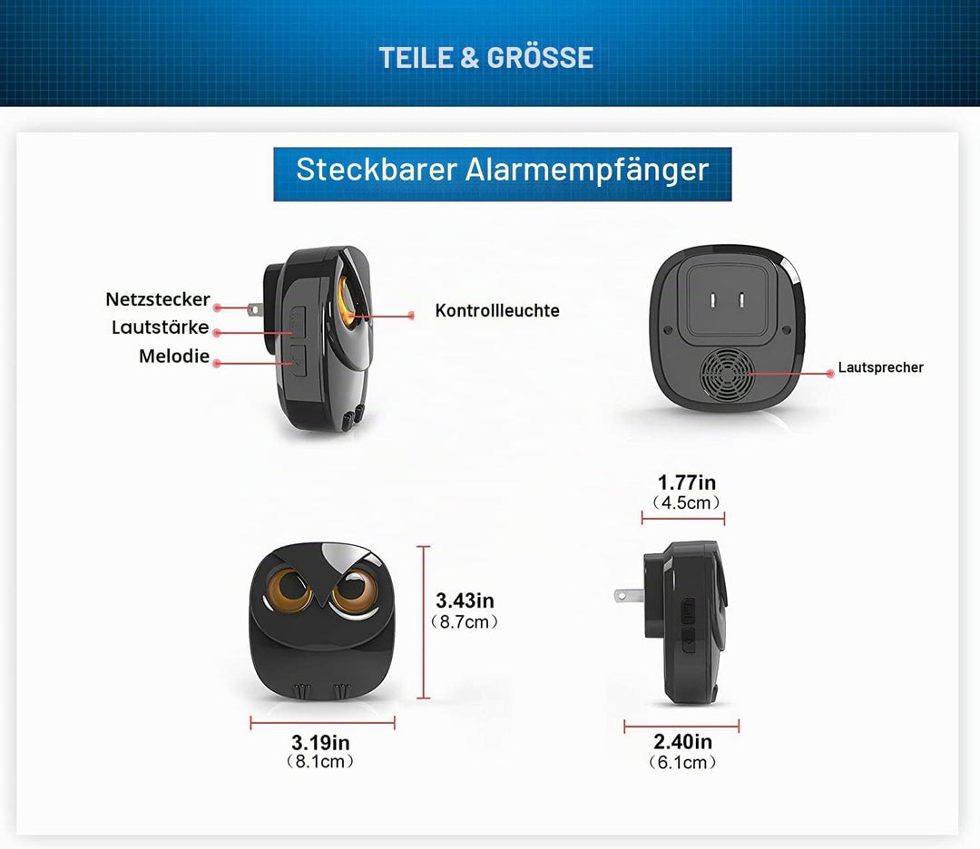 Zusätzlicher kabelloser Empfänger für Htzsafe-Solaralarm, bis zu 32 Zonen und jeder Bereich hat 32 o
