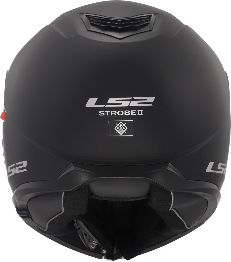 LS2, klapphelme moto STROBE II matt black, XS Matt-schwarz XS, Matt-schwarz XS
