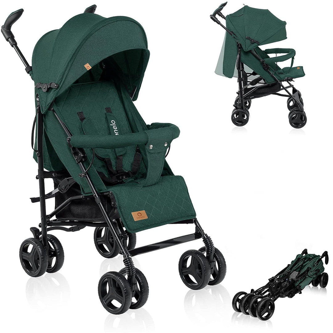 LIONELO Irma Kinderwagen bis 15 kg, Kinderwagen, leichter moderner Kinderwagen mit Liegefunktion, fa