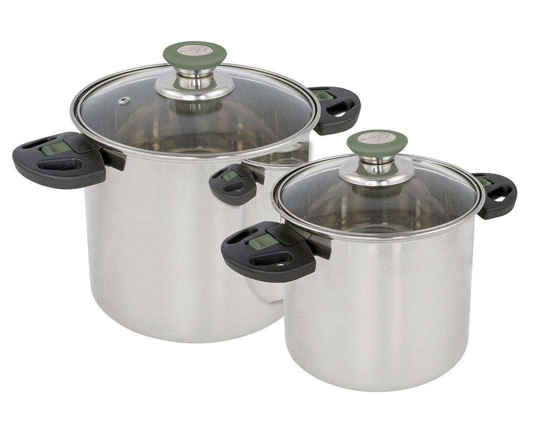 Bo-Camp Küche BC Set Töpfe Elegance 2 Edelstahl Silver