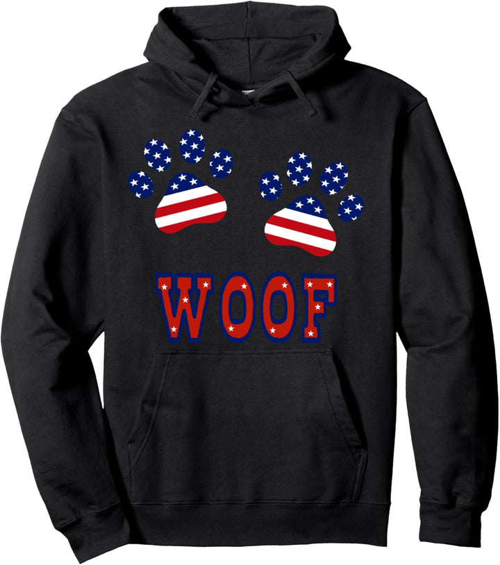 Dog Shirt Patriotic Shirt USA Flag Patriotic Shirt Dog Lover Pullover Hoodie