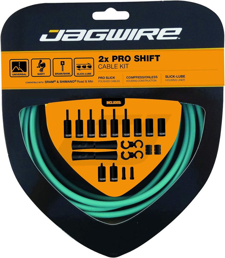 Jagwire Schaltzugset Road and Mountain Pro Celeste Bianchi, Celeste Bianchi