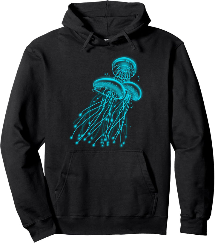 Qualle Ozean lustige Grafik Pullover Hoodie