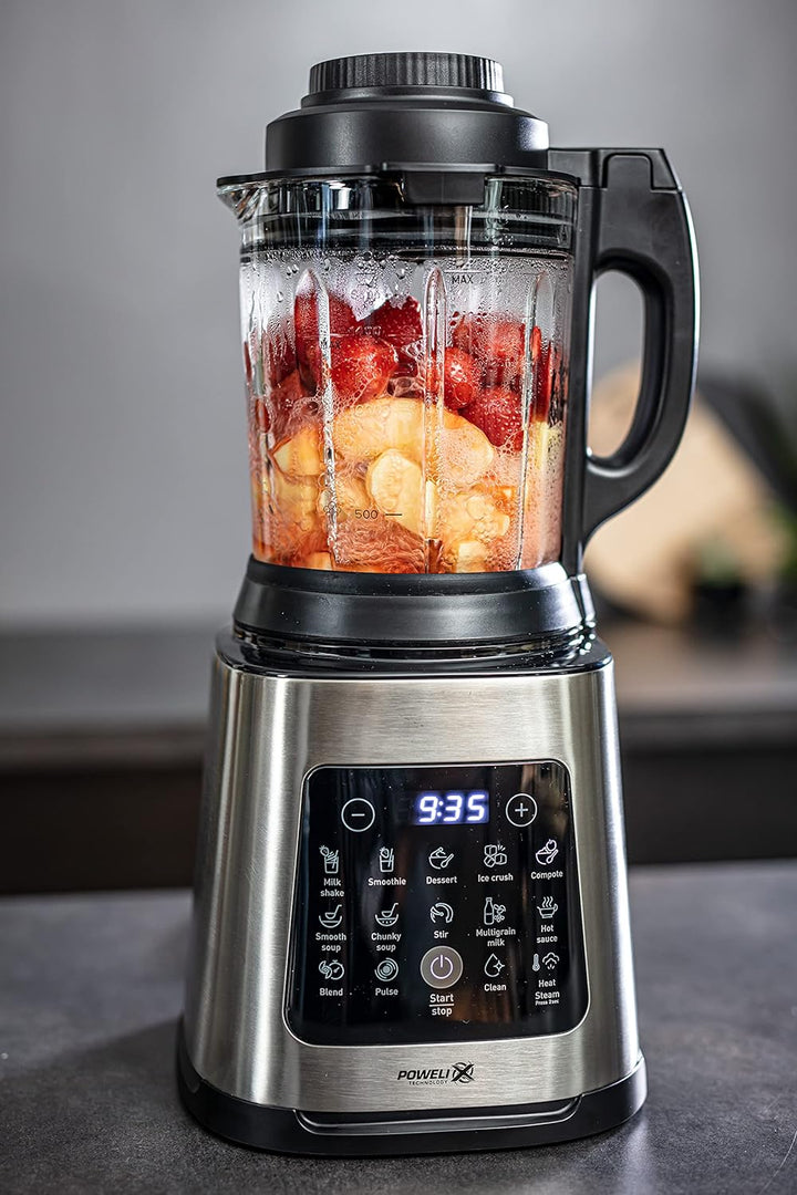 Krups KB835D Perfectmix Cook Hochgeschwindigkeits-Kochmixer | Standmixer | 10 autom. Programme | Kal