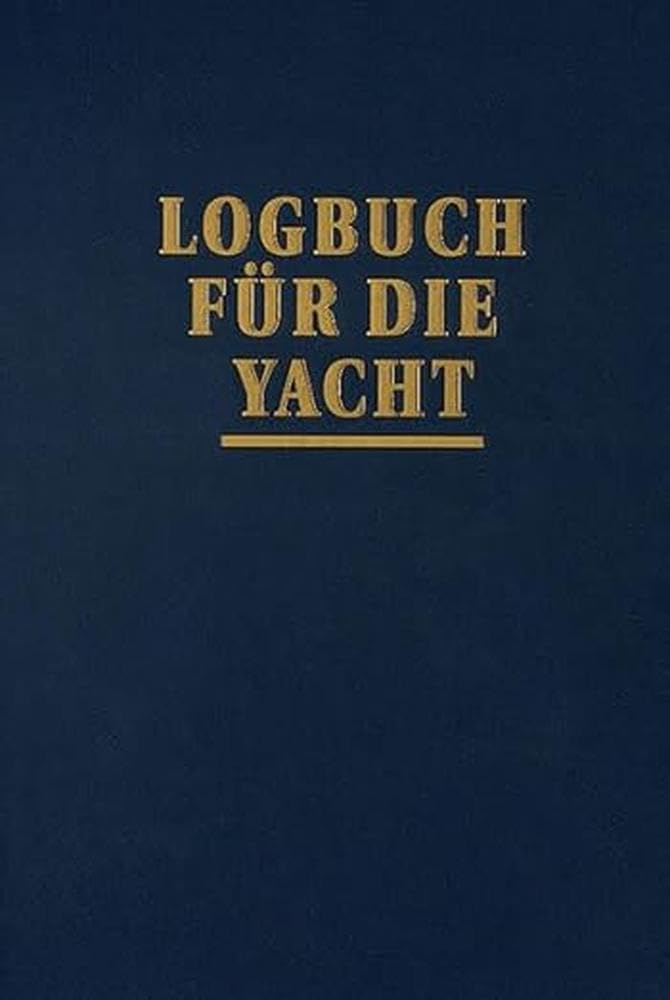 Logbuch für die Yacht, Gebundenes Buch