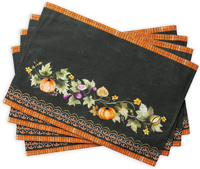 Maison d' Hermine Tischset, 100% Baumwolle Set mit 4, dekorative Oster-Tischsets, waschbare Stoff-Ti