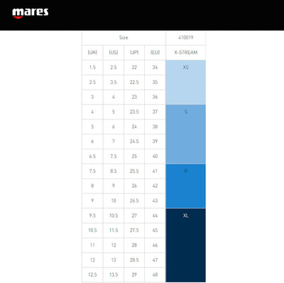 Mares Unisex – Erwachsene X-Stream Bn Tauchflossen R gelb, R gelb