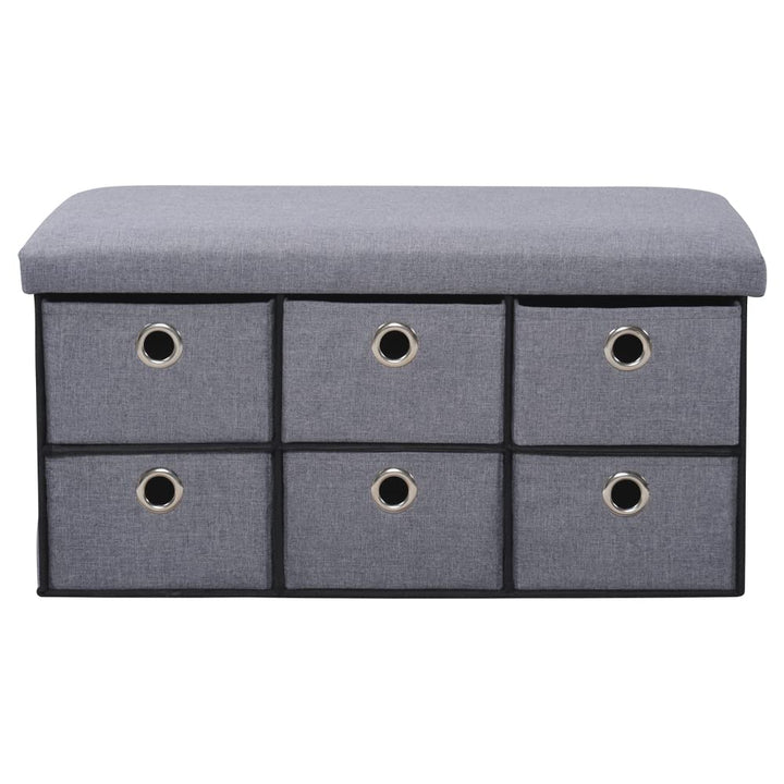 Kesper | Polsterbank, Material: Polyester, Masse: B: 76 x T: 38 x H: 38 cm, Farbe: Grau | 15950 13