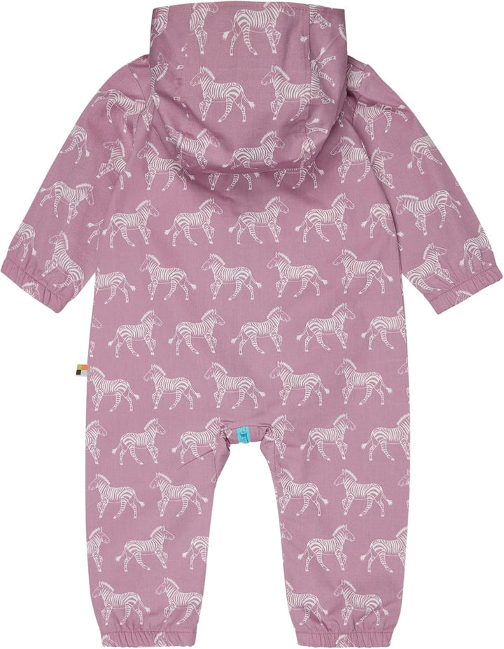 loud + proud Baby-Mädchen Outdoor, GOTS Zertifiziert Overall 62-68 Aster, 62-68 Aster