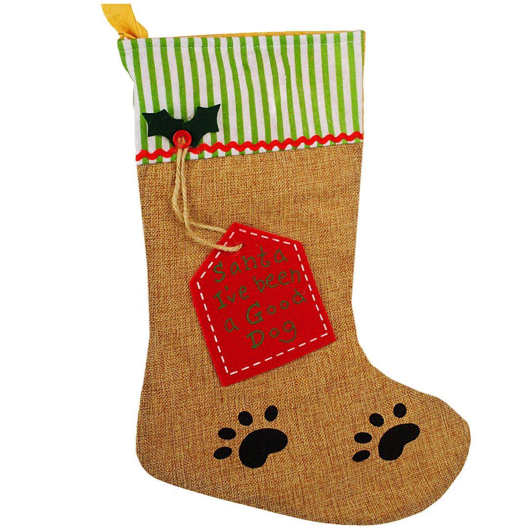 10 Stück 3D Effekt XL - Weihnachtssocken &amp; Weihnachtsstrümpfe - Haustiere - Hund - 49 cm - Hundefutt