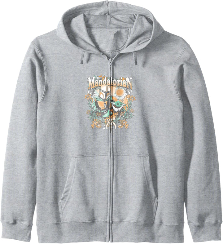 Star Wars: The Mandalorian & The Child Floral Portrait Kapuzenjacke