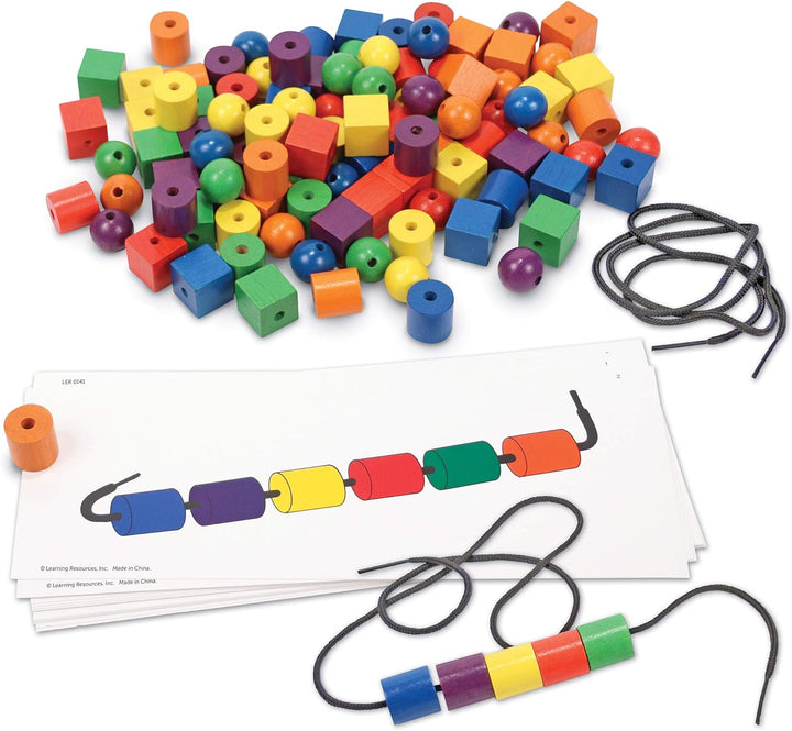 Learning Resources Perlen- und Musterkarten-Set, Perlen