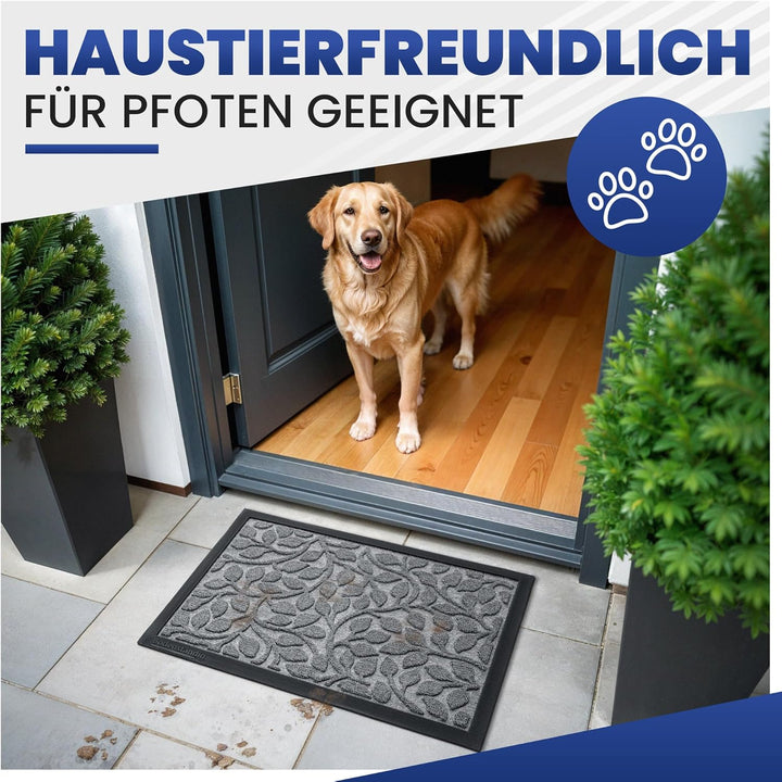 Bodenständig® Fussmatte aussen und innen [robust] - Saubere Schuhe Dank geriffelter Oberseite - Perf