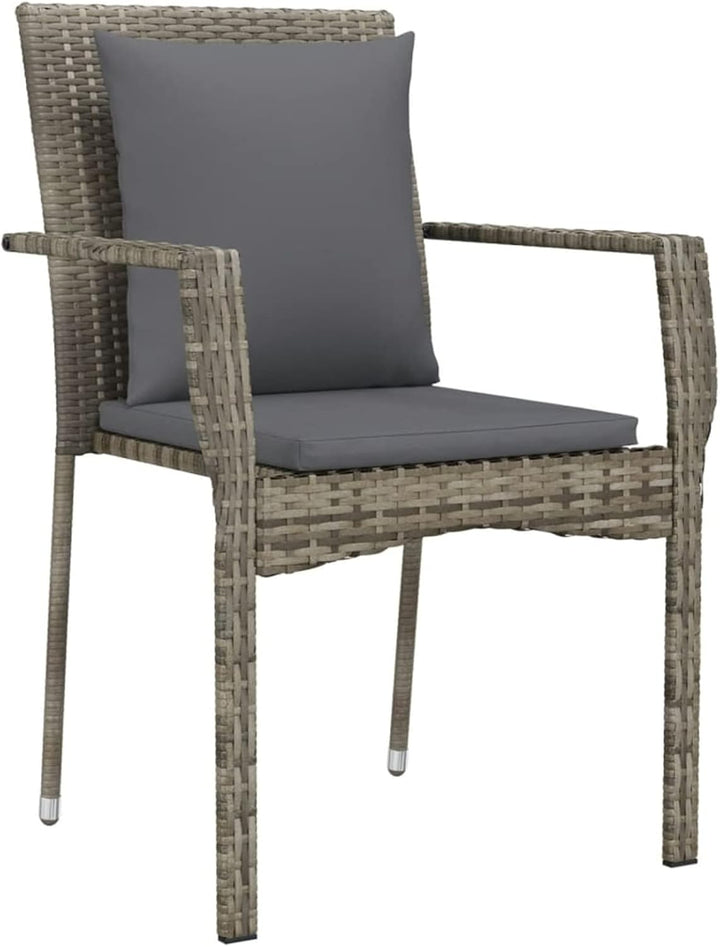 Festnight 7 teilig Garten Sitzgruppe Poly Rattan Gartenmöbel Set 6 Personen Essgruppe Gartentisch mi