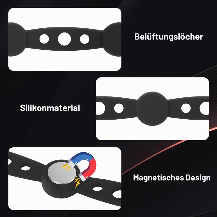 15 Stück Magnetische Befestigungsschnalle,Magnet Silikon Schnalle,Magnet Silikon Schna für Backpapie
