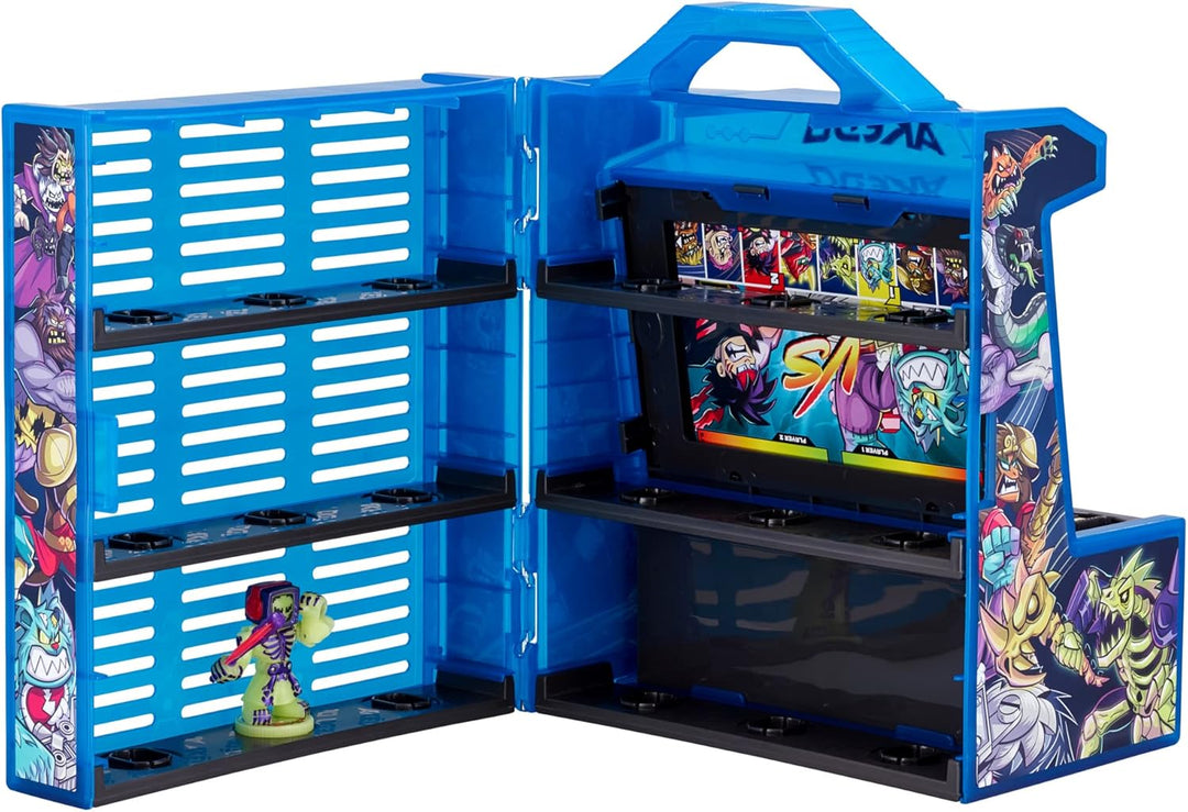 Akedo 14241 Ultimate Arcade Warriors Collector Case Mini Battling Action Figures Ready, Fight, Split