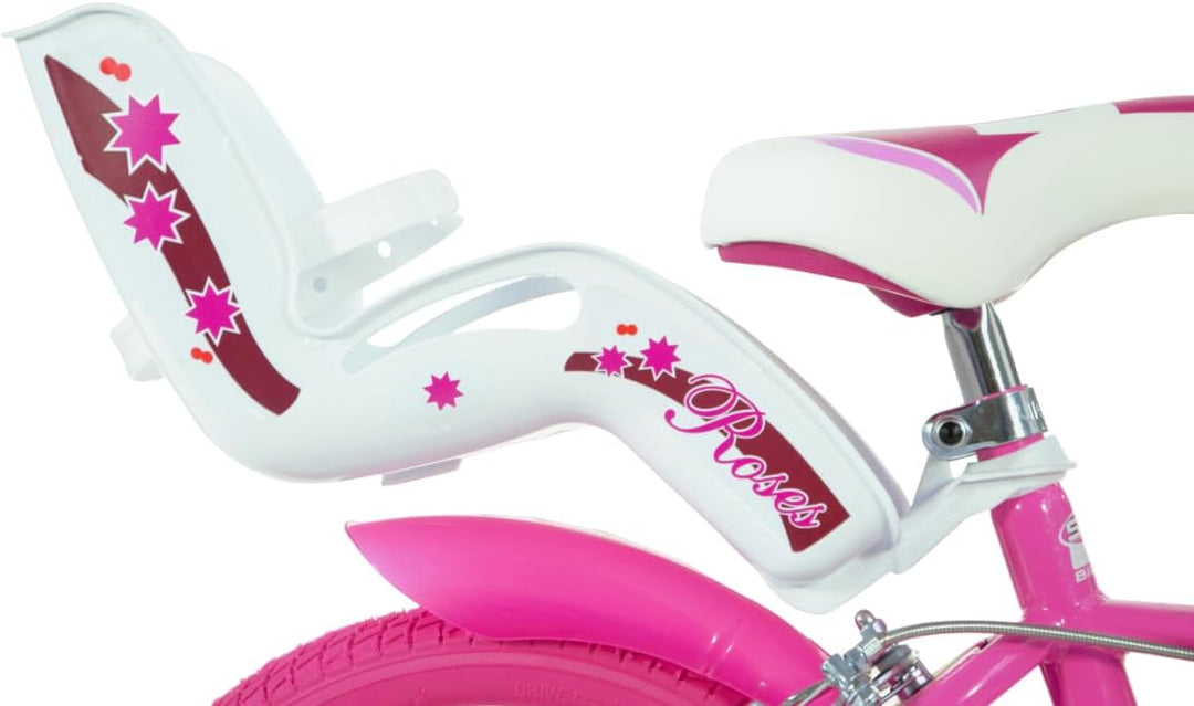 SCH Girls Bicycle Roses Children's Bicycle 14" (4-6 years) Pinke, 14" (4-6 years) Pinke