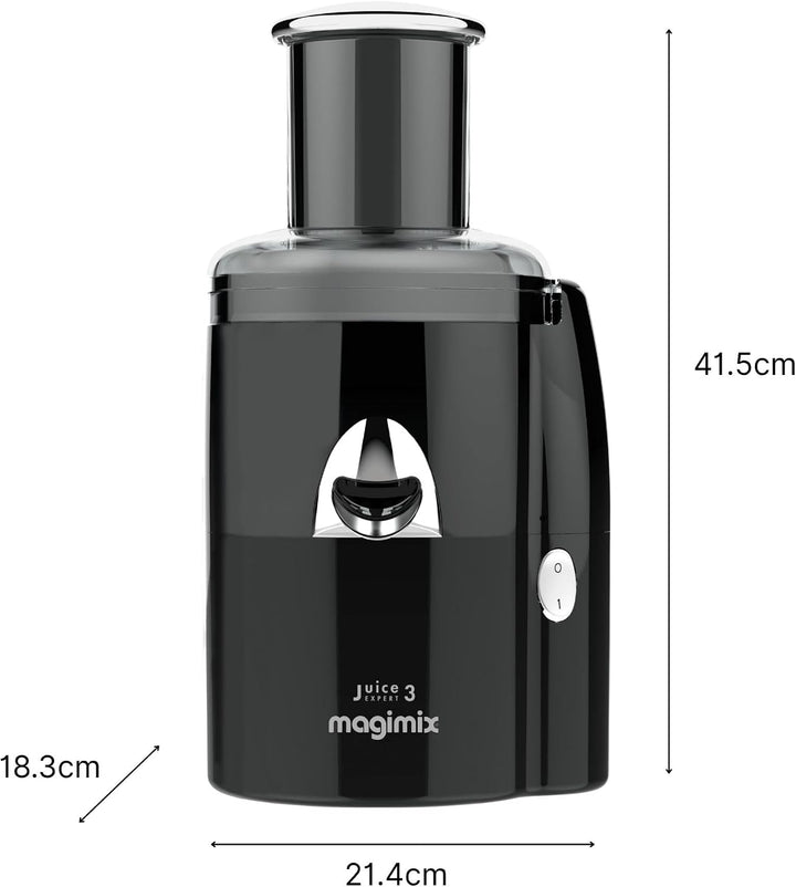 Magimix 18081EB Juice Expert 3 Multifuntionsentsafter, Kunststoff, schwarz