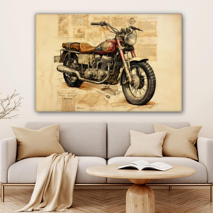 MuchoWow© Leinwandbild Gross 120x80 cm XXL Dekoration Wohnzimmer Bilder Aufhängen Wall Decoration Li