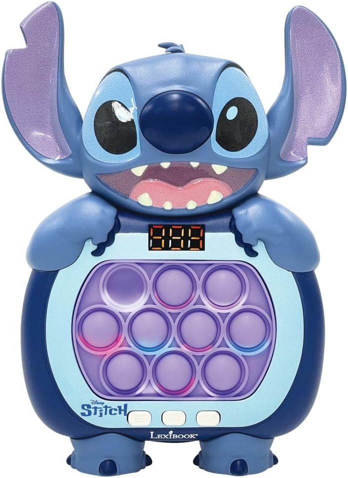 Lexibook, Disney Stitch, Stitch Schnellspiel, Blau, JG500DLXB