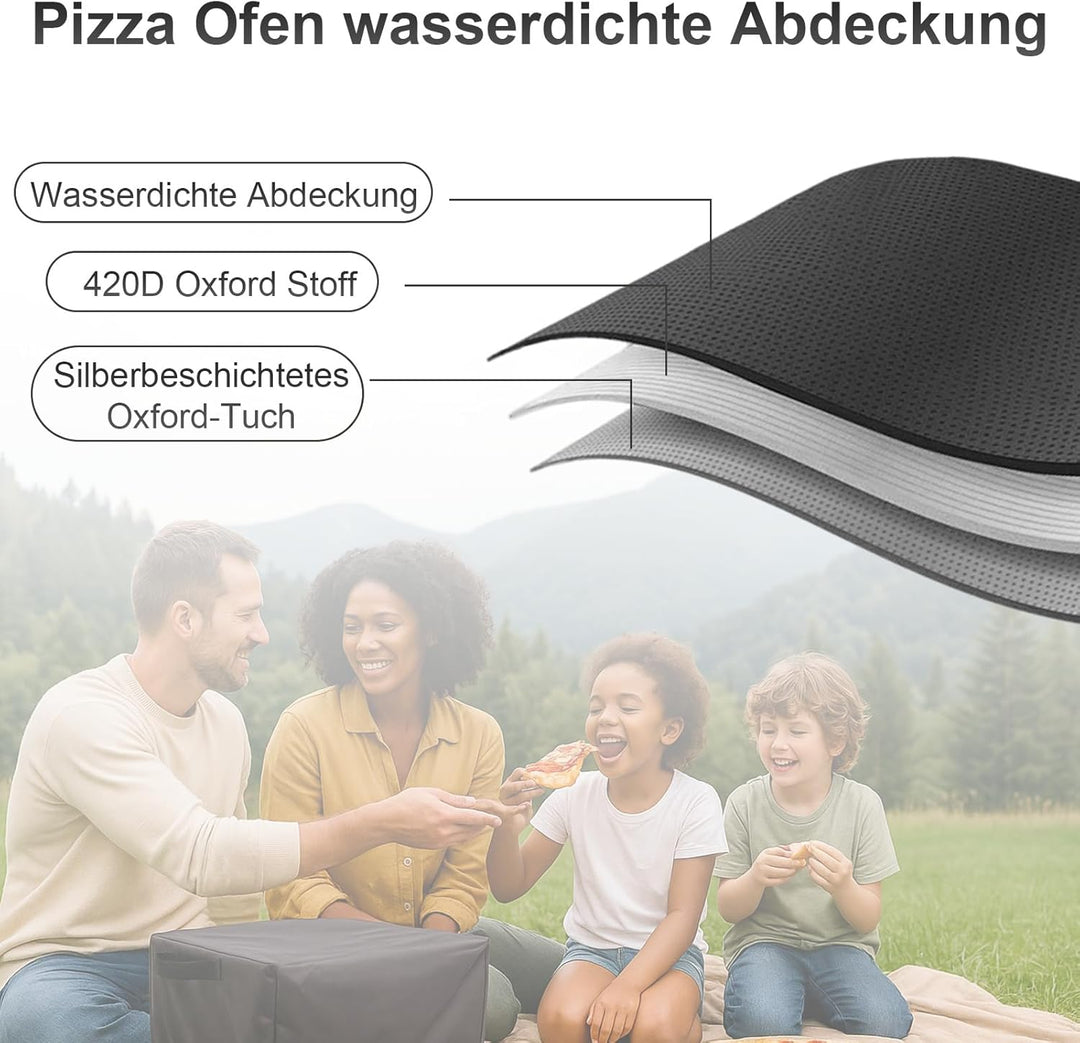 Pizzaofen Abdeckung für Cozze 90347 17" Pizza Ofen, Grillabdeckung Wetterfest Staubfest, 420D Oxford