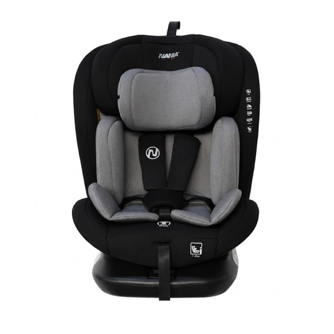Nania - Kinderautositz Phoenix 360° drehbar - I-Size 40-150 cm - wächst mit von Geburt an bis ca. 12