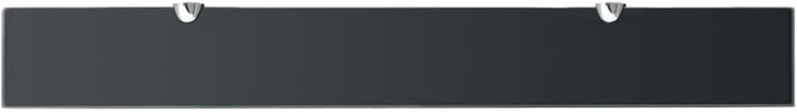 vidaXL Wand Regal Glasregal Glasboden Glasablage Badregal Schwarz 80x10 cm 8 mm 80 x 10 cm/1 Schwarz