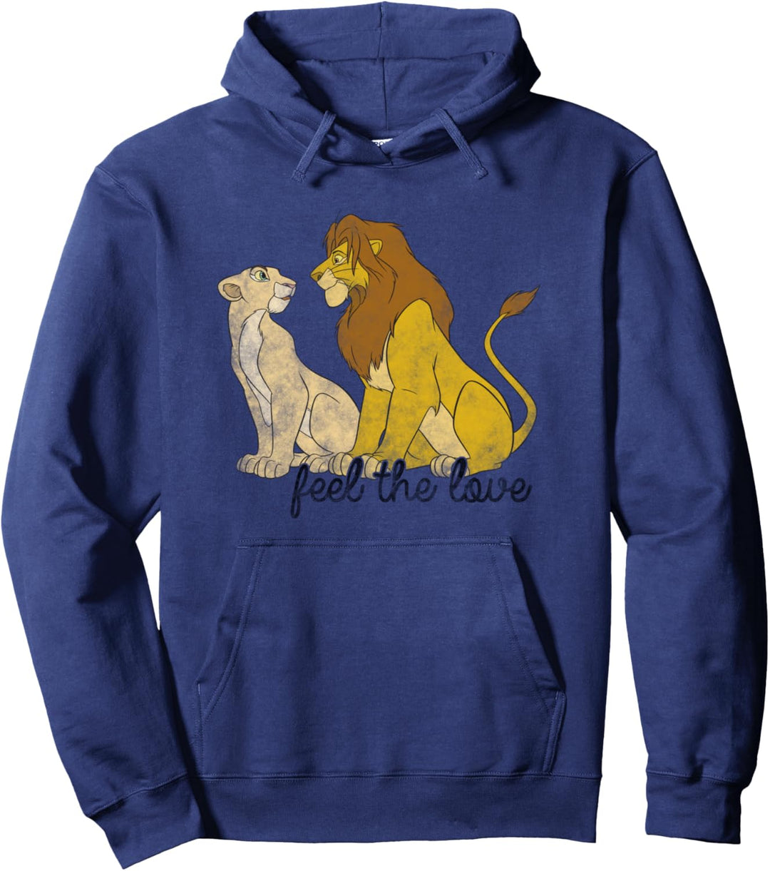 Disney Lion King Simba Nala Feel The Love Pullover Hoodie