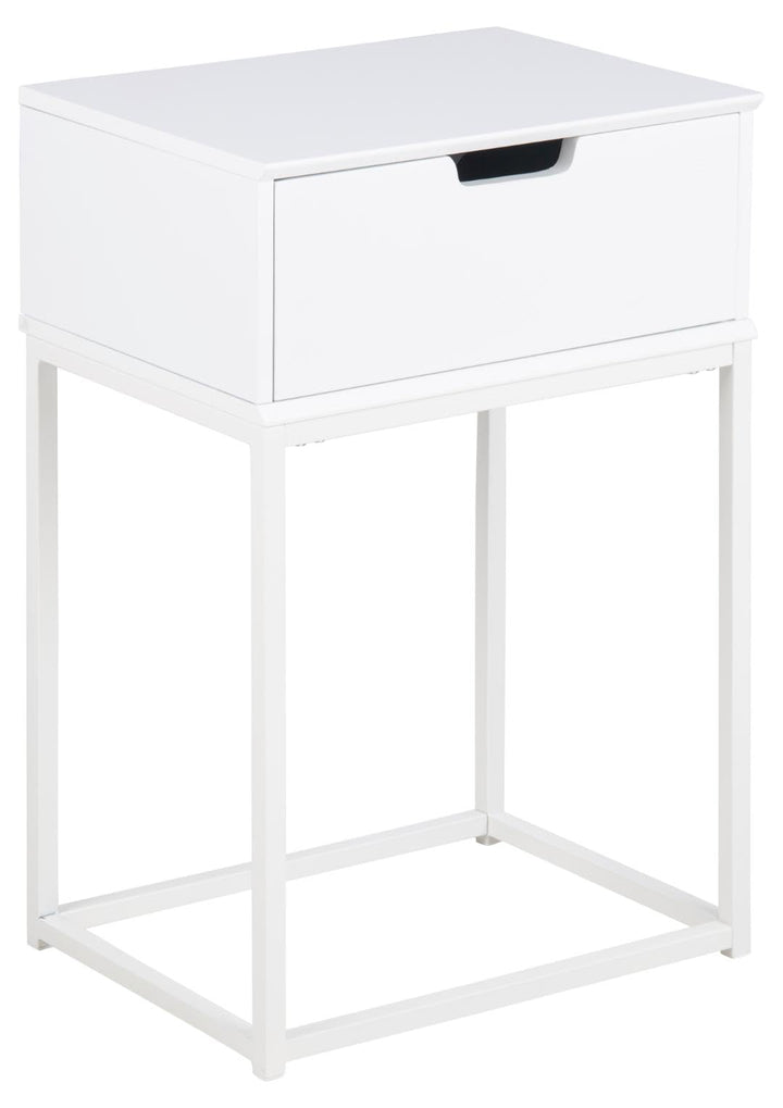 AC Design Furniture Mariela Nachttisch, MDF, weiss, L: 30 x W: 40 x H: 61.5 cm, Weiss