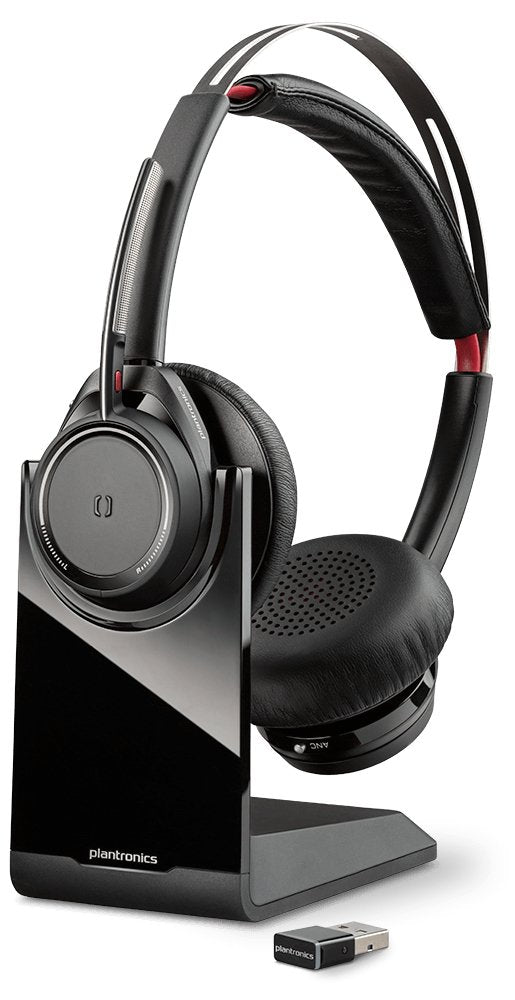 Plantronics Voyager Focus UC B825 Binaural Head-Band Black Headset – Headsets (Call Center/Office, B