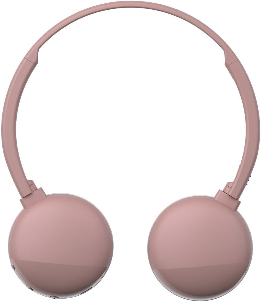 JVC HA-S20BT-P-E Bluetooth On-Ear Kopfhörer mit 3-Tasten-Bedienung Rosa, rosa