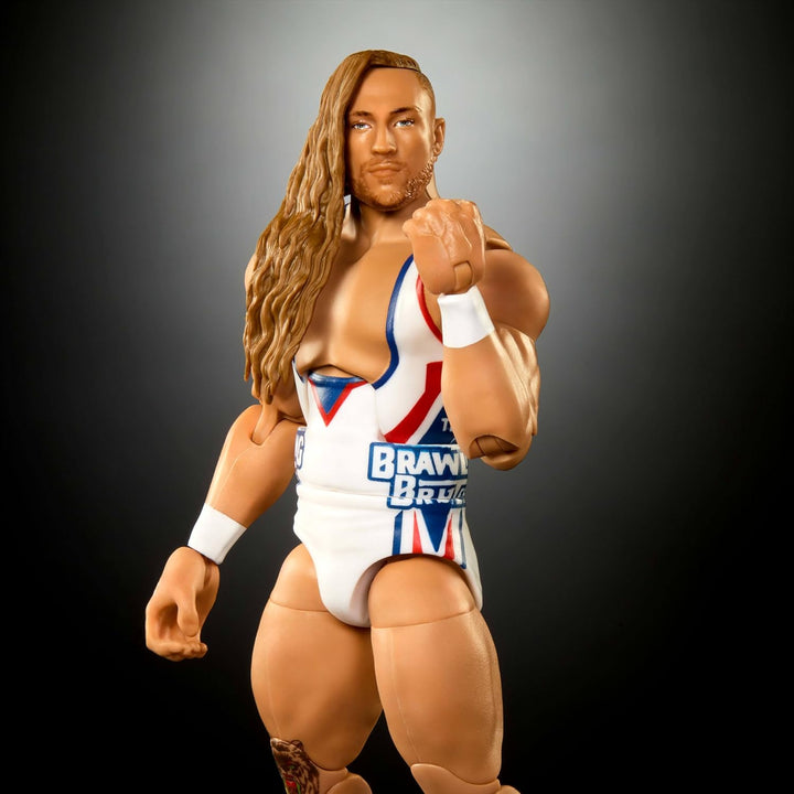 Mattel WWE Elite Actionfigur & Zubehör, Serie #110 Butch, 15,2 cm, Sammlerstück mit 25 Gelenkpunkten