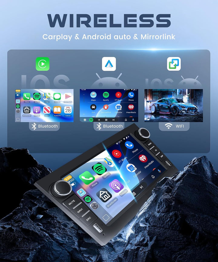 Rimoody Autoradio für Opel Corsa/Astra/Zafira/Meriva/Combo, 7 Zoll Android 15 Autoradio mit 2+64GB,