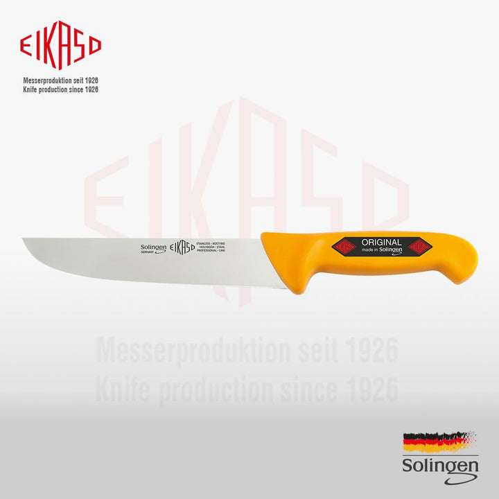 EIKASO Solingen Germany Fleischmesser Blockmesser 15cm Klinge Molybdänstahl 1.4116 aus Solingen Prof