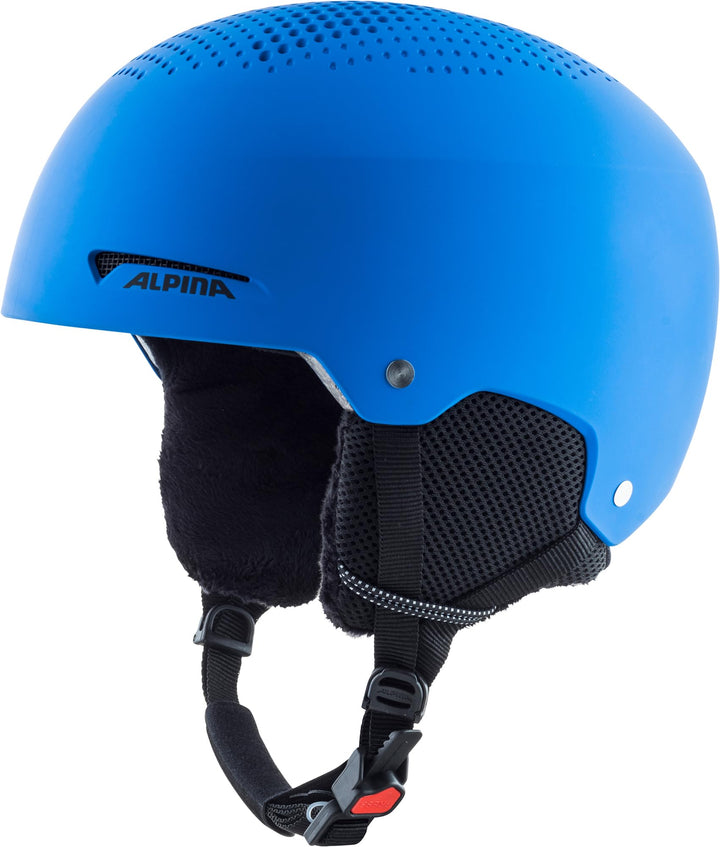 ALPINA ZUPO - Sicherer, Stossabsorbierender, Belüfteter & Schlagfester Skihelm Für Kinder blue matt