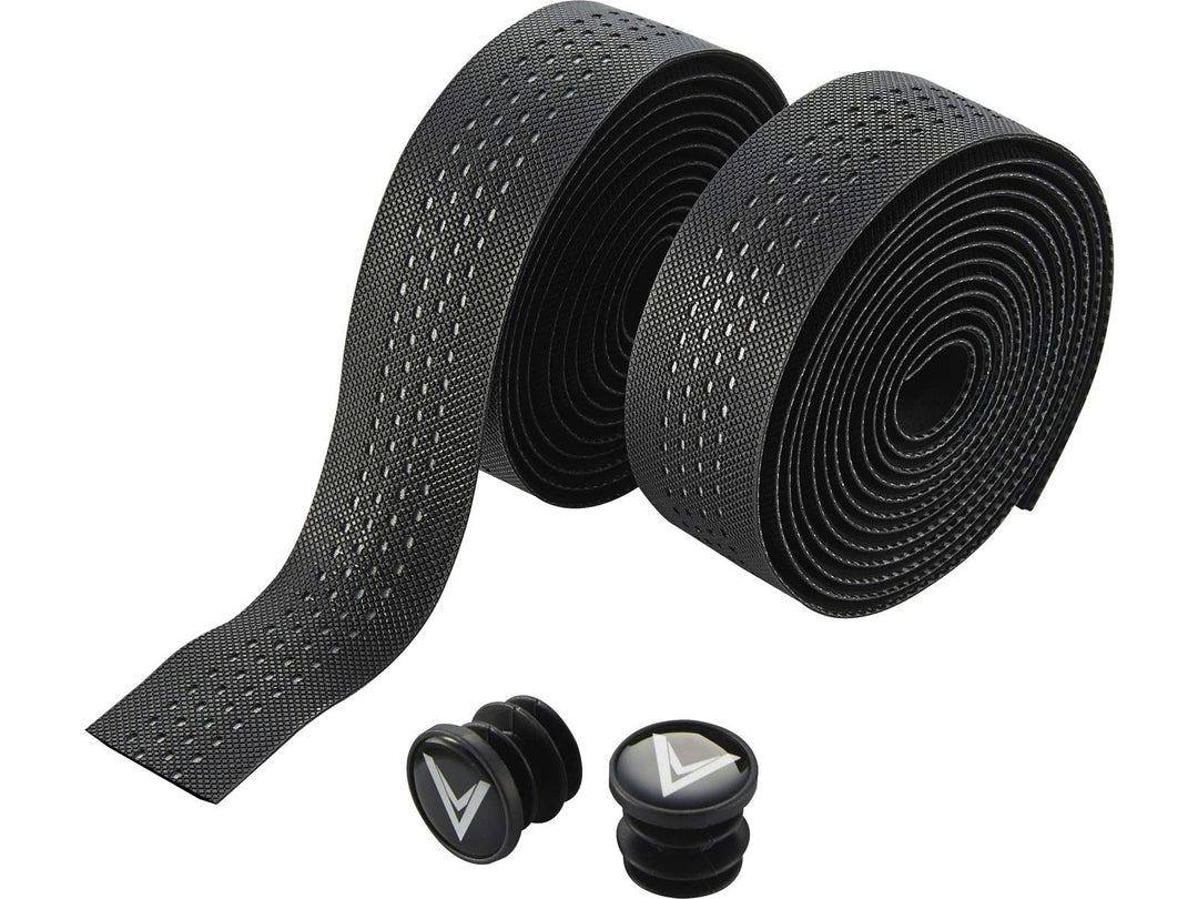 Voxom Lenkerband Gb7 Silikon reflektierend Anti-Rutsch Beschichtung Griffe, schwarz, 185 x 3 cm