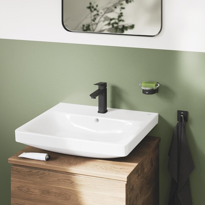 GROHE Dice, Waschtischarmatur, wassersparend (Wasserhahn für das Bad, Badarmatur mit Zugstangen-Abla