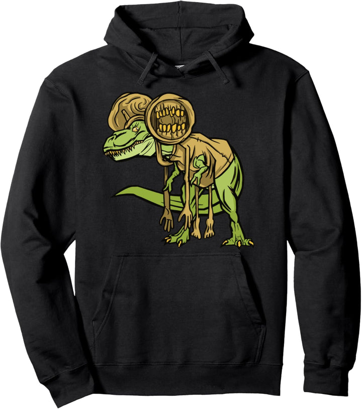 Trex Dinosaurier Kostüm Tier Gruselig Horror Pullover Hoodie